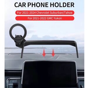 Black Car Phone Holder for Chevrolet Suburban/Tahoe and GMC Yukon